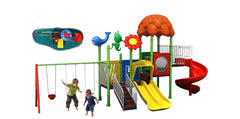 PLAYGROUND SLIDES AND SWINGS GARDEN PLAYSET