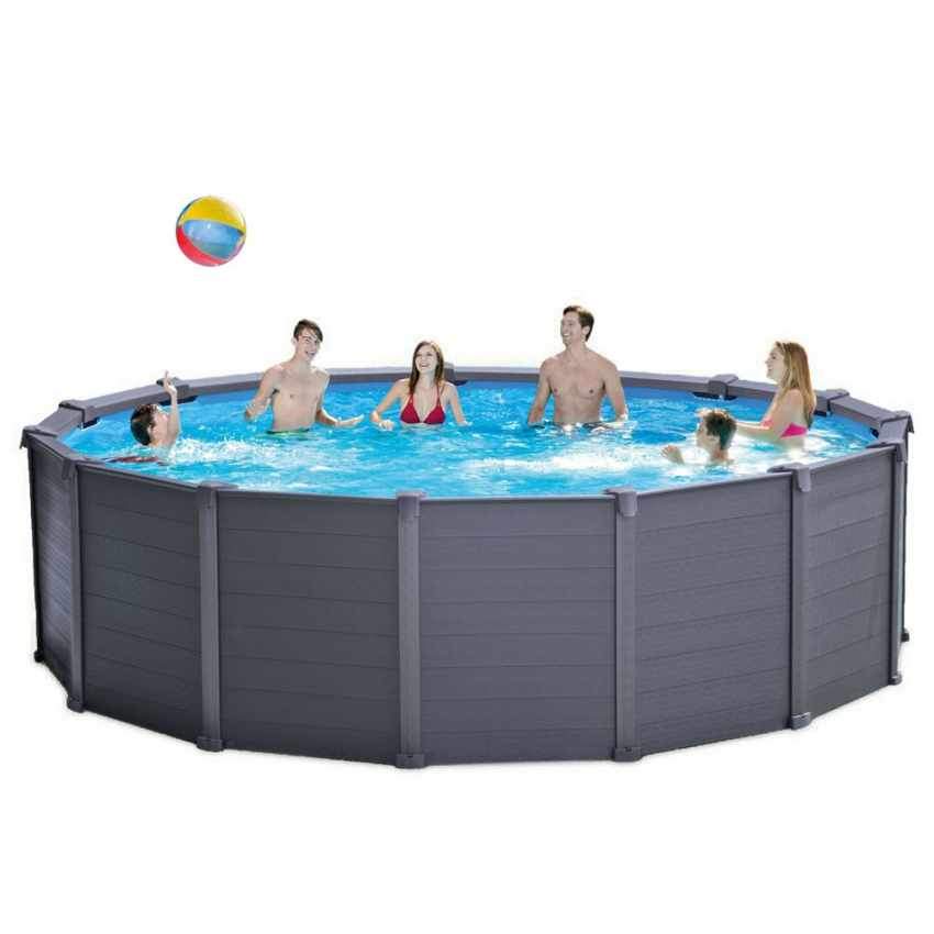 Intex Graphite Panel Round Pool 478x124cm