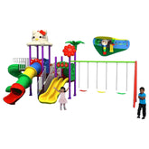 Mega Kitten Frame Dual Swing & Wavy Slides