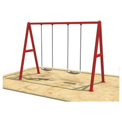 Kids double swing garden play set - height 200 cm