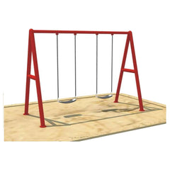 Kids double swing garden play set - height 200 cm