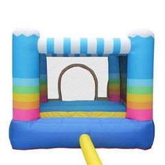Megastar Inflatable Rainbow Bounce House with Built-In Ball Pit - - Multi Color - MEGA STAR MARKETING