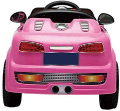 Pink Electric Ride On car Hatchback Cooper For kids 6V Back