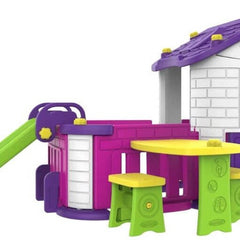playhouse with Basketball Hoop, Slide and kid's Play