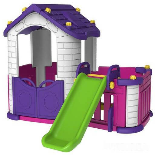 Kids playhouse with Slide & PlayPen Area