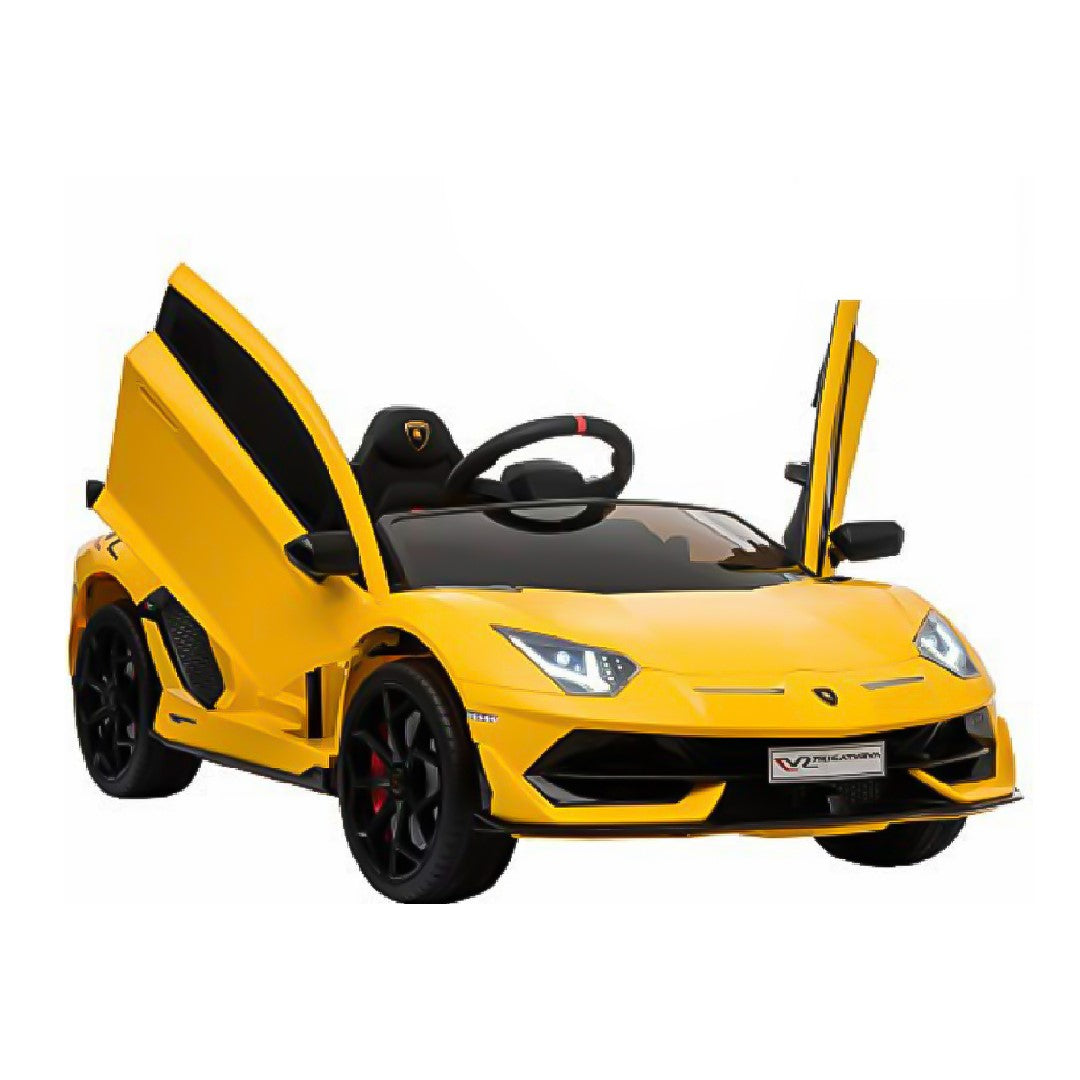 Megastar Ride on Licensed Lamborghini  XXL Big Kids 2 Seater Lamborghini Ride-On 24v Supercar_ yellow