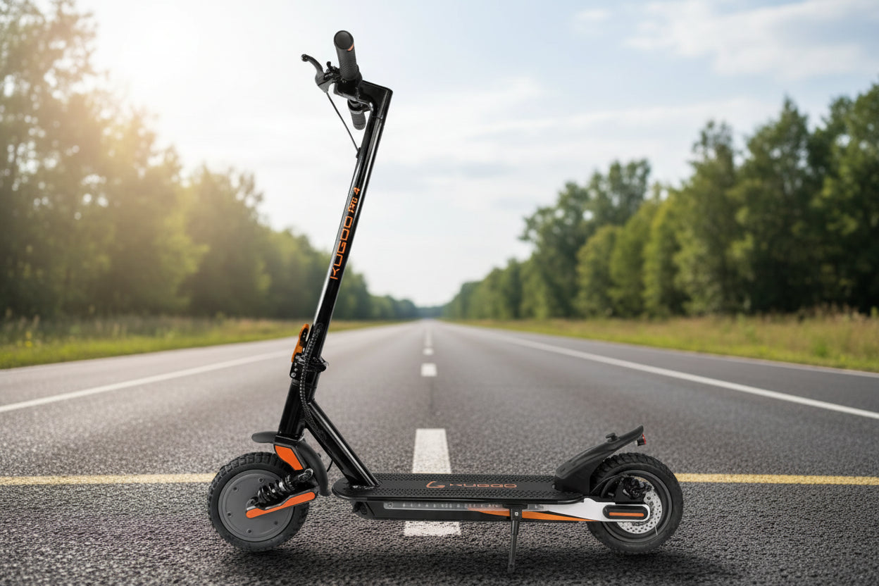Kugoo Pro 4 Foldable Electric Scooter standing