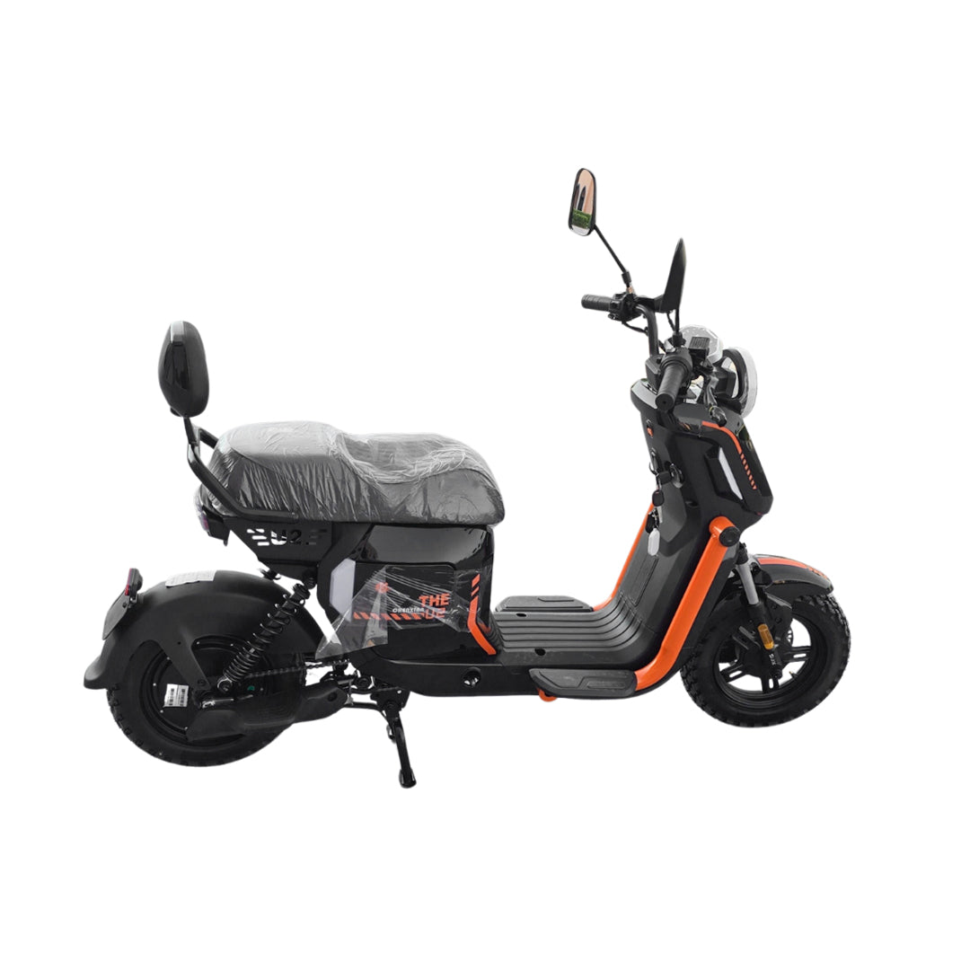 Megawheels Compact Electric Scooter upgradeable to Lithium Removable Battery 48V 20AH, 50KM Speed