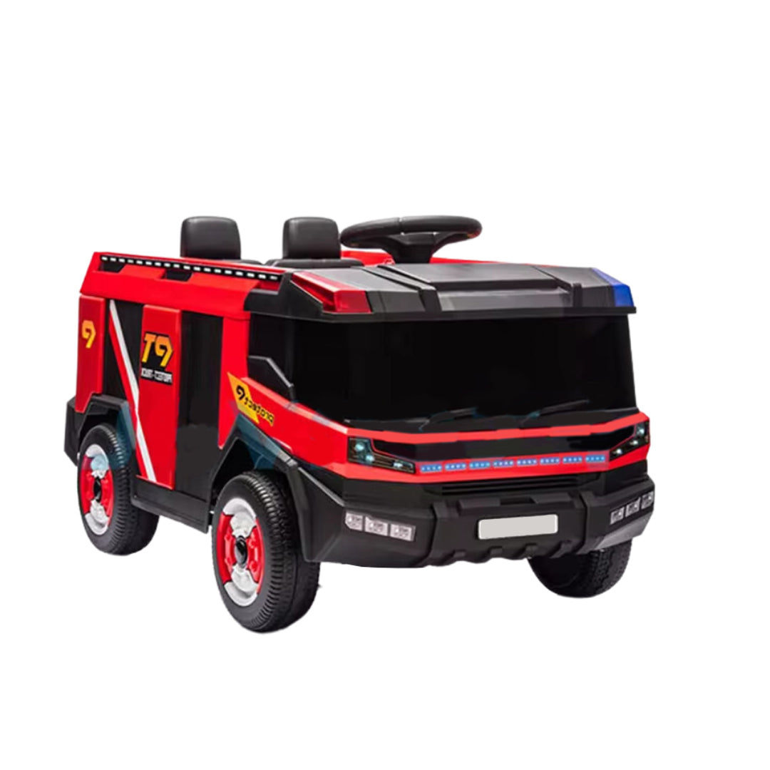 Megastar Ride on Car Fire Fighting Engineer Truck 12V Rc Electric Toys Car With Water Tank Gun Kids