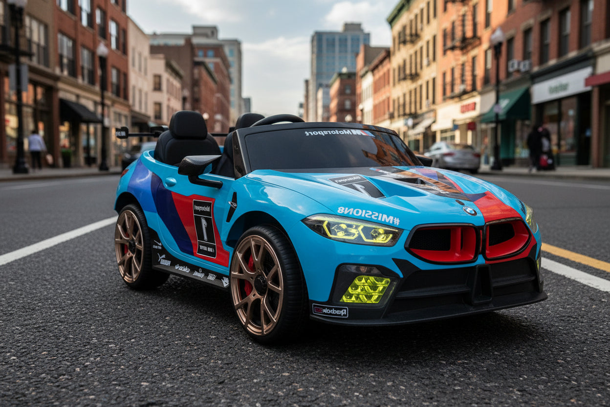 Blue Electric Ride-On Car for Kids