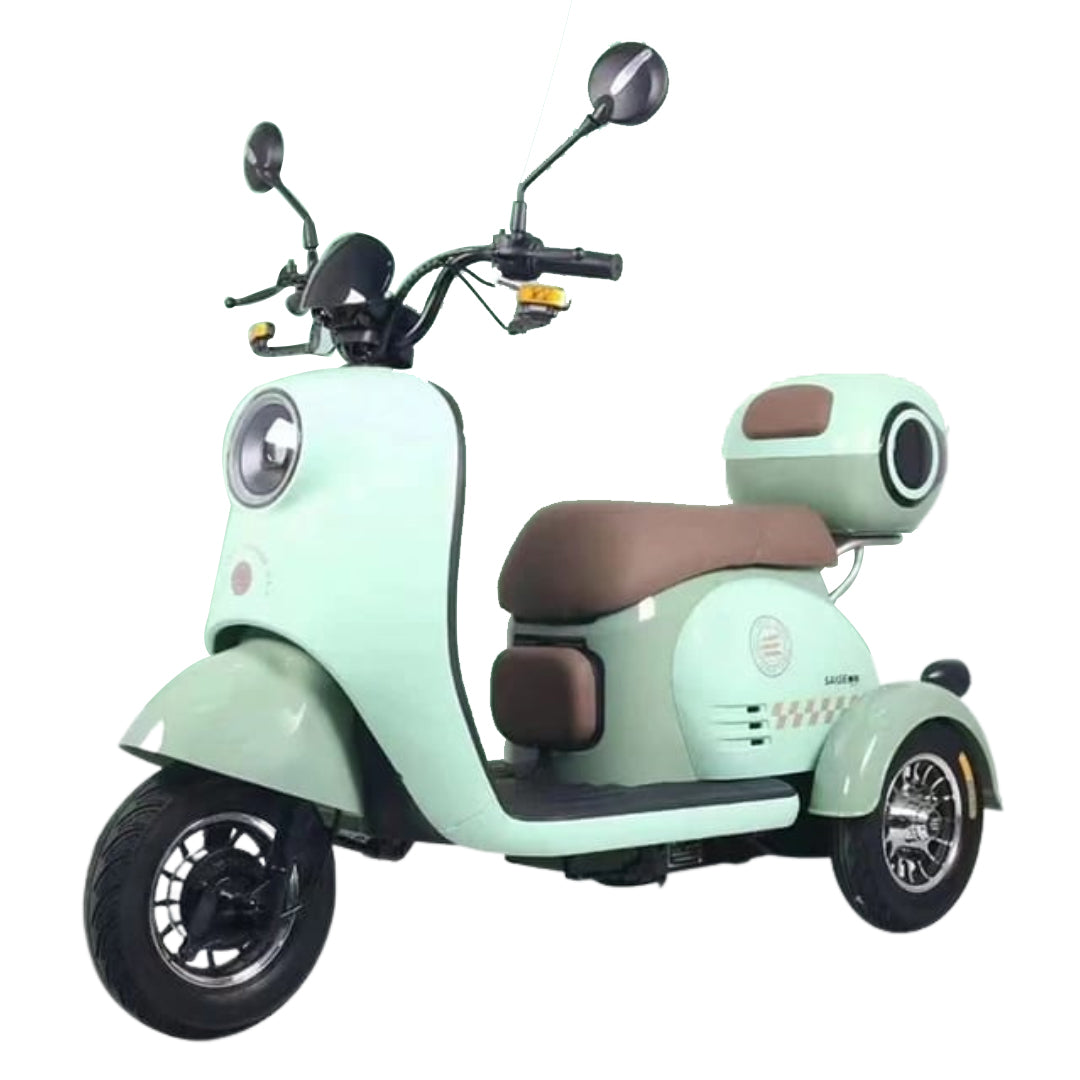 Megawheels Electric Parent child Vespa Styled Trike Scooter 48 v