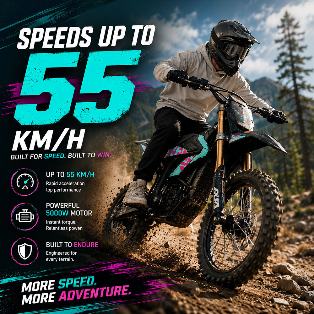 Surron Hyperbee Electric Bike 5000w for Kids and Teens 55kmh Off Road Performance in UAE