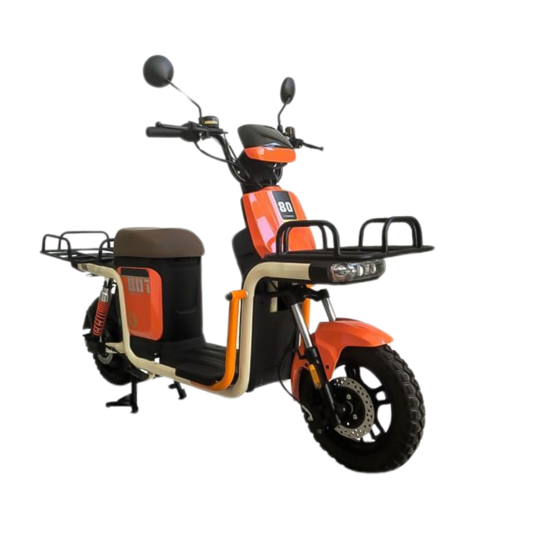 Megawheels MaxHaul Delivery E-Bike 48 v Grocery Scooter for Heavy Loads with Warranty