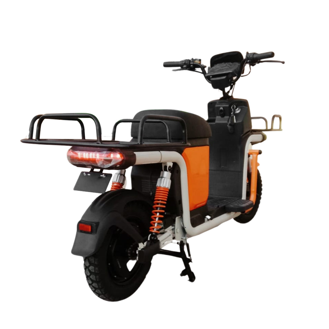 Megawheels MaxHaul Delivery E-Bike 48 v Grocery Scooter for Heavy Loads with Warranty