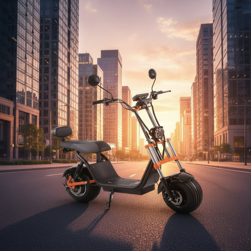 Kugoo Kirin Harley Electric Scooter C2 1200W Hydraulic Brake and max speed 50Km