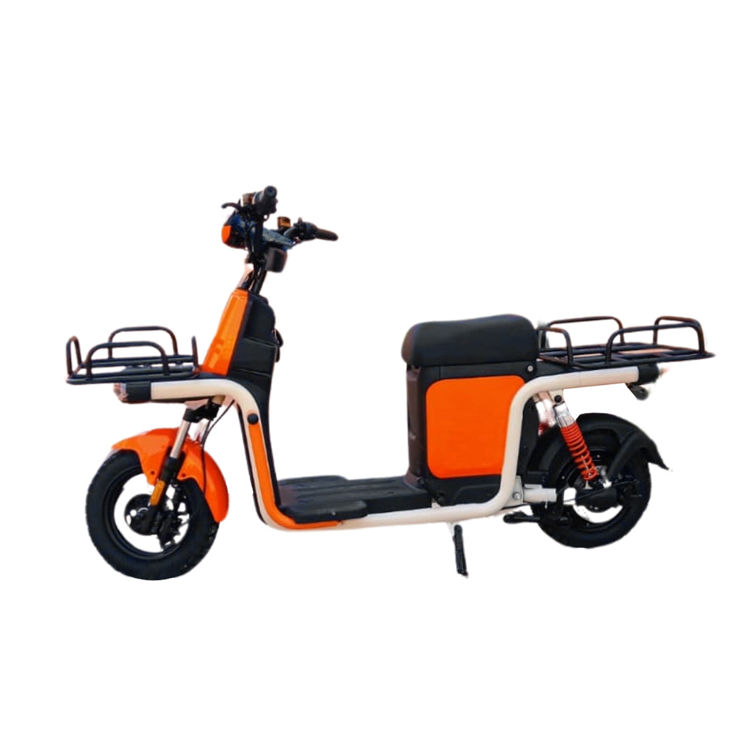 Megawheels MaxHaul Delivery E-Bike 48 v Grocery Scooter for Heavy Loads with Warranty