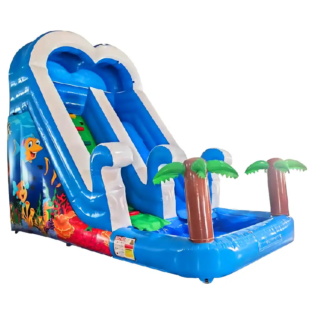 Megastar Inflatable Water Slide, Inflatable Wet Slide with Small Pool for Kids and Adults