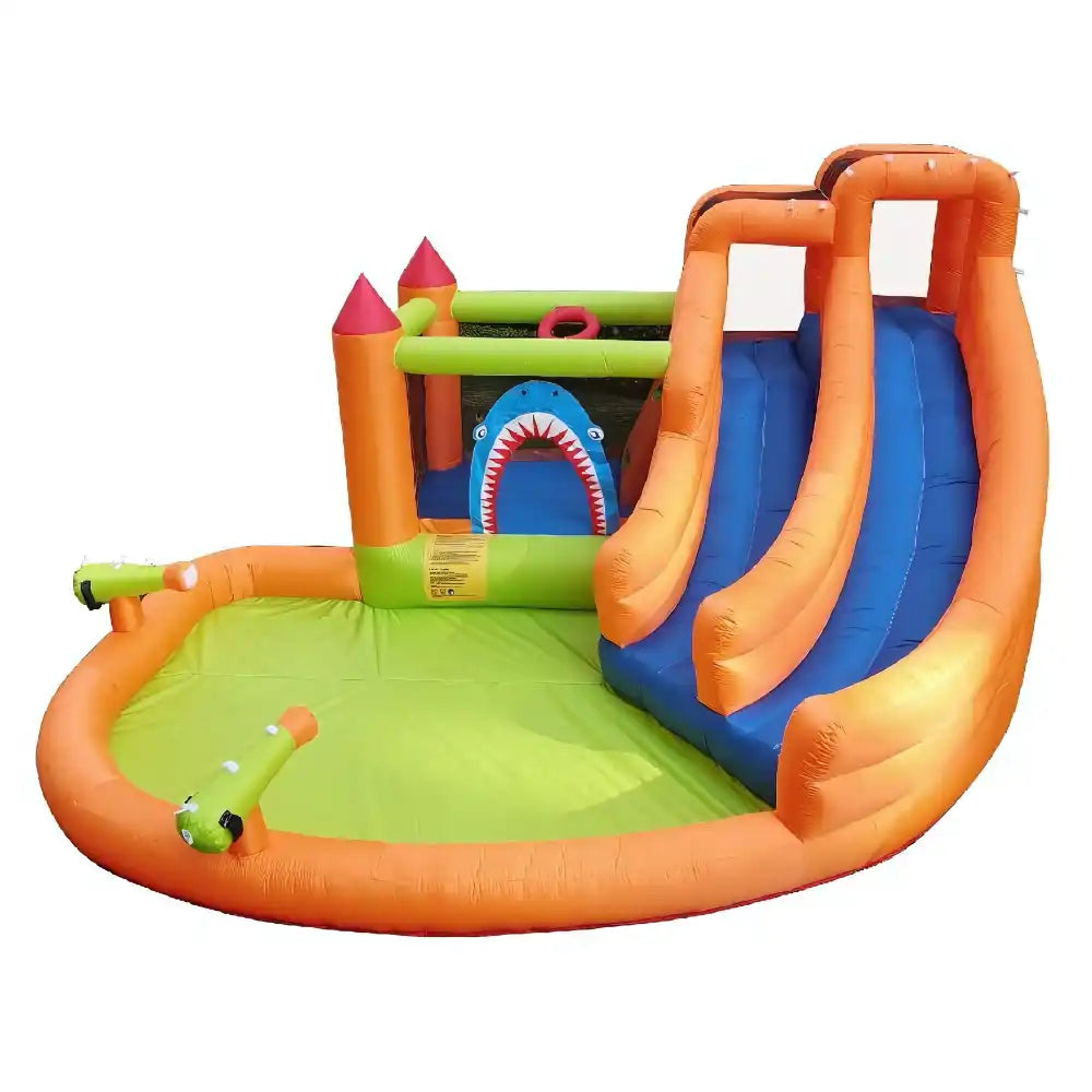 Kids Inflatable Double Slide Splash Castle