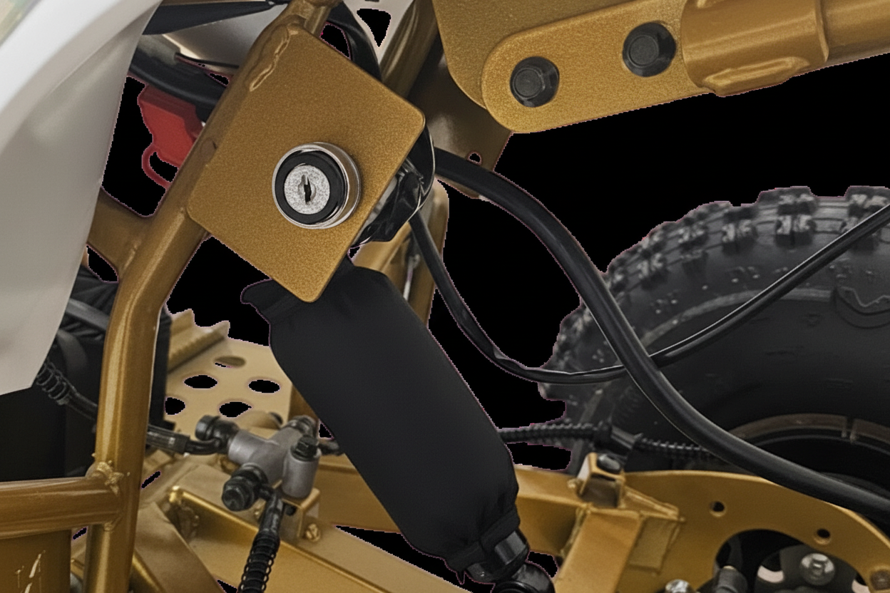 3 speed mode key switch system on 36 v ATV -gold color