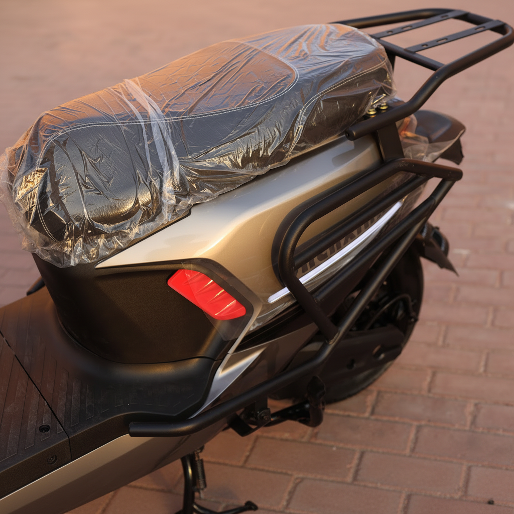 Megawheels Zone Rider Electric Scooter With Black Seat