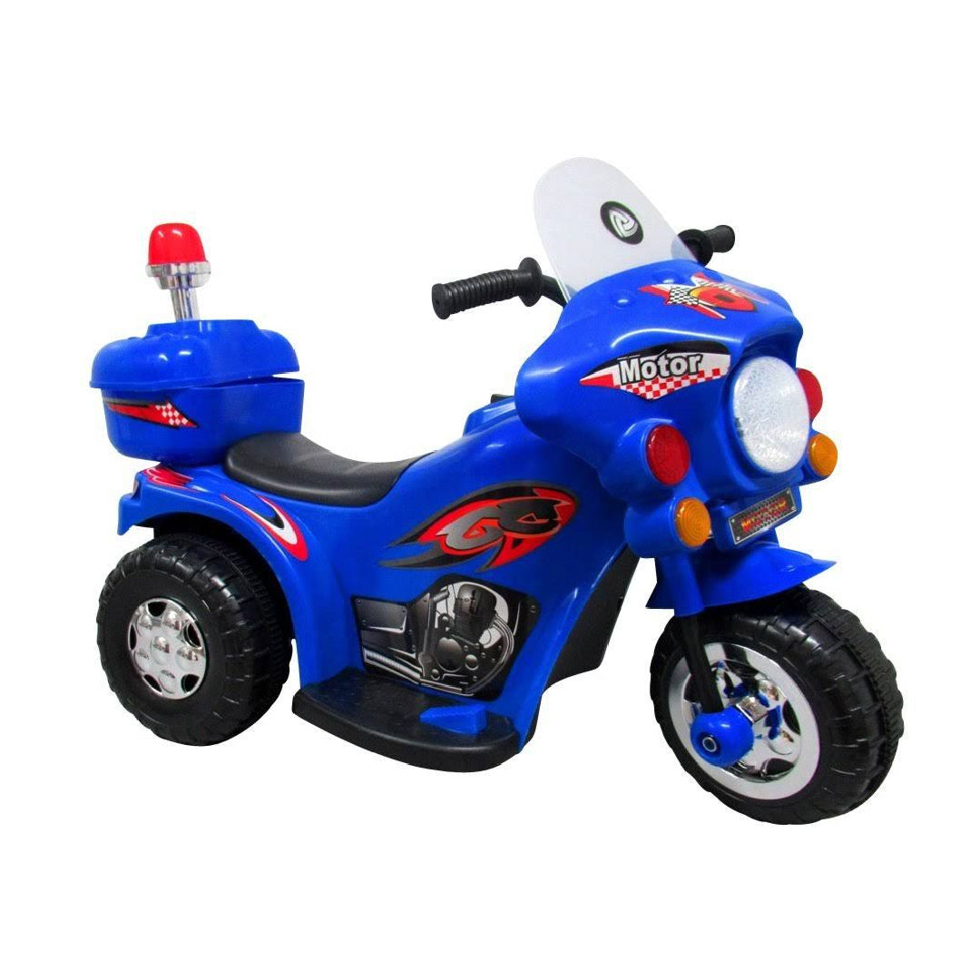 Megastar Police Ride On 6v electric Motor Bike For Kids-BLUE