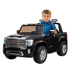 Megastar Ride on License GMC Kids Electric Jeep-Black