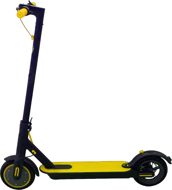 Foldable electric lightweight scooter 36 v battery - yellow