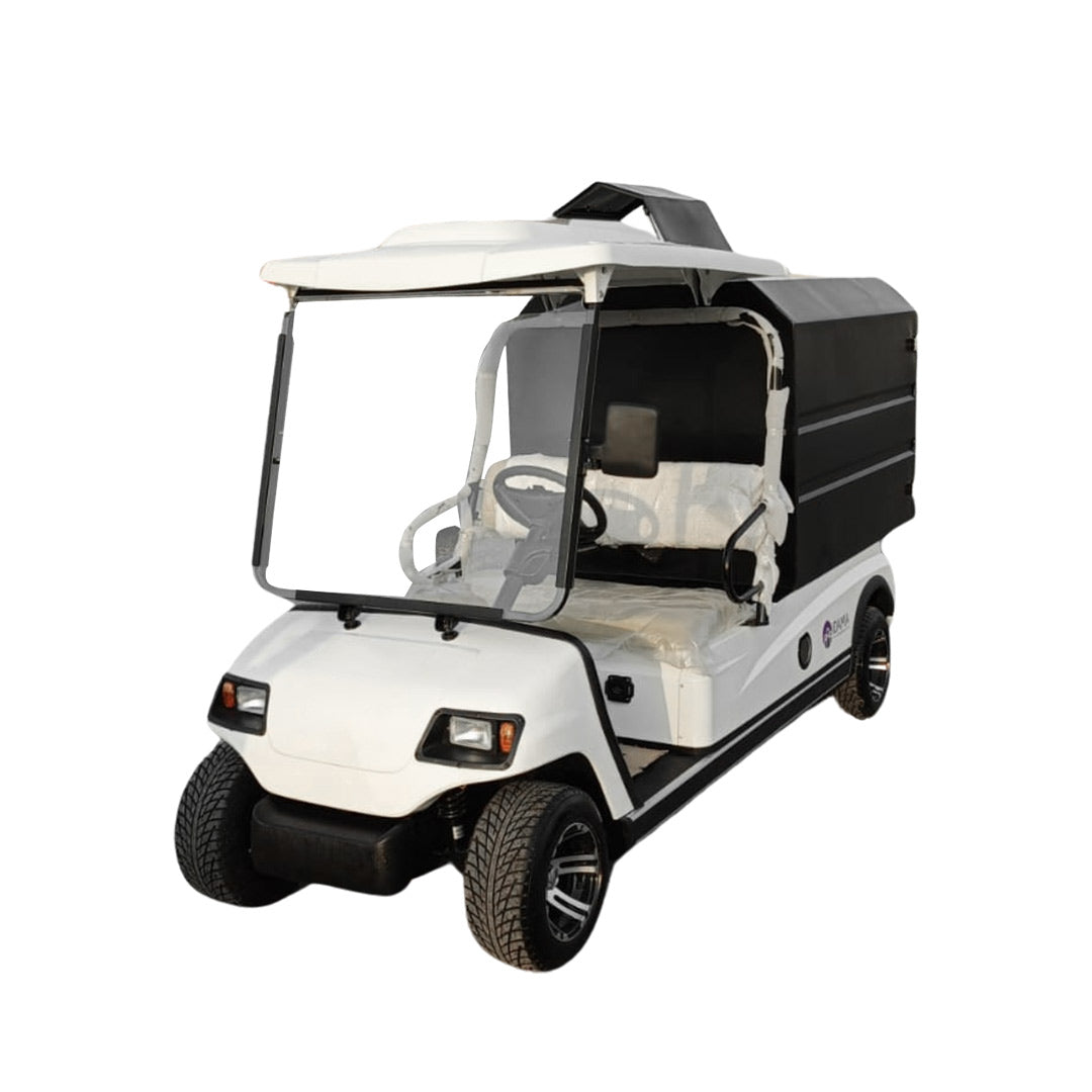 Megawheels Lvt 2 Seater Golf Cart With Solid Garbage Waste Disposal Box