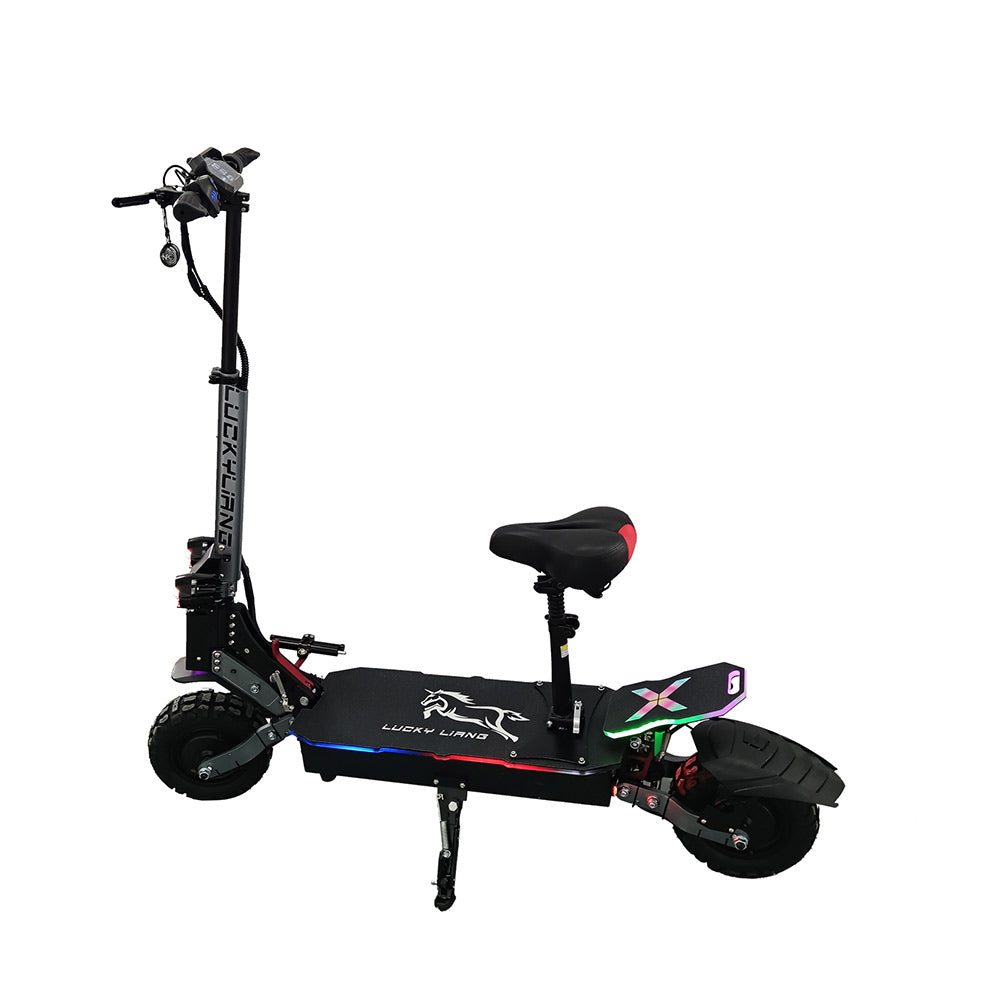 Black Megawheels Electric Scooter L5 60V Battery Dual Motor Power