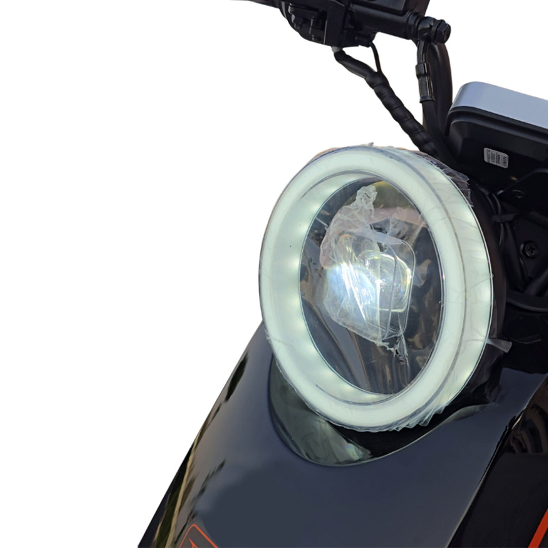 Motorcycle headlight of Megawheels Compact E-bike