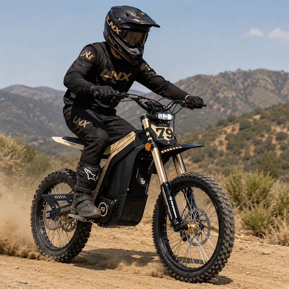 Lynx Electric Dirt Bike High Performance 72V Off Road E Bike Dubai 12KW Peak Power