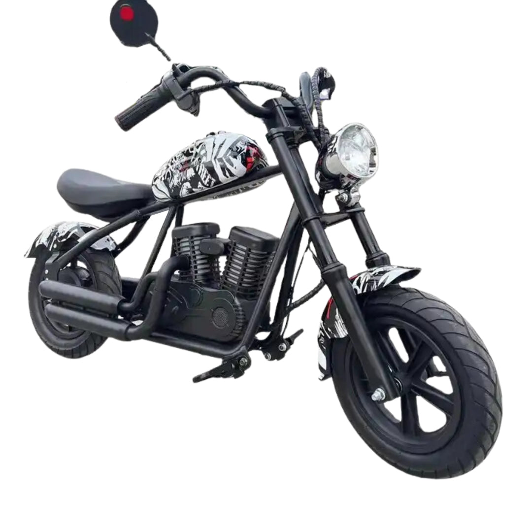 Megawheels Kids Harley Chopper 24 v Electric scooter Bike-Black