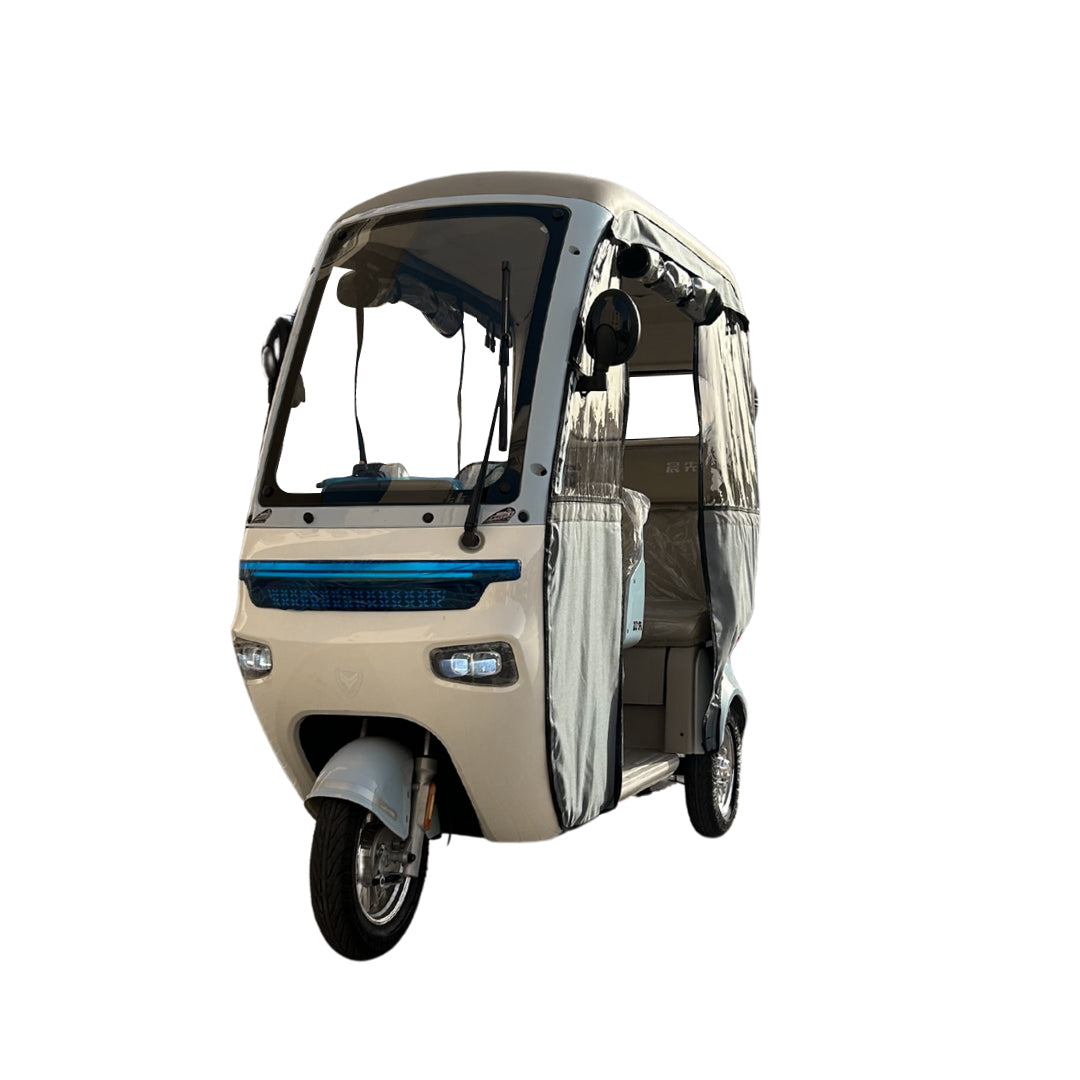 Megawheels Trishelter 3 Passenger Tricycle With Roof and Side Protective Cover 48 V