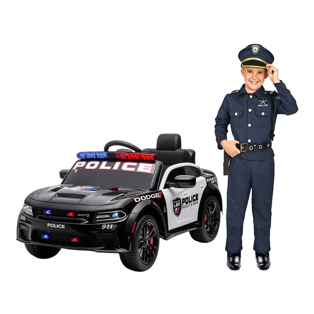 Megastar Kids Electric Ride-on Police Licensed Dodge 12 v Car