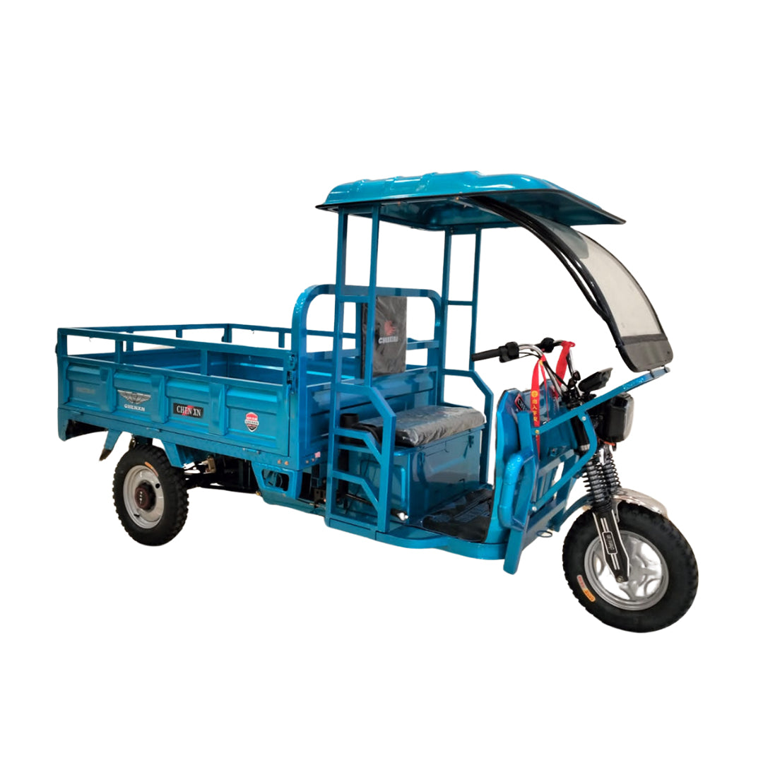 Megawheels Electric Tricycle With Trolley Closed Cabin Tuktuk Scooter 1.6 Mtr