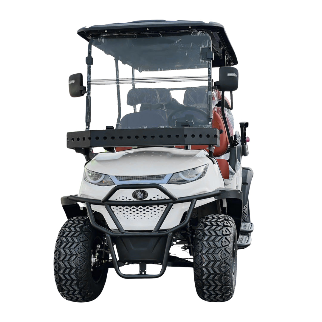 Green Rider Lifted Electric Golf Cart 4+2 Seater and Lithium Battery With Megawheels