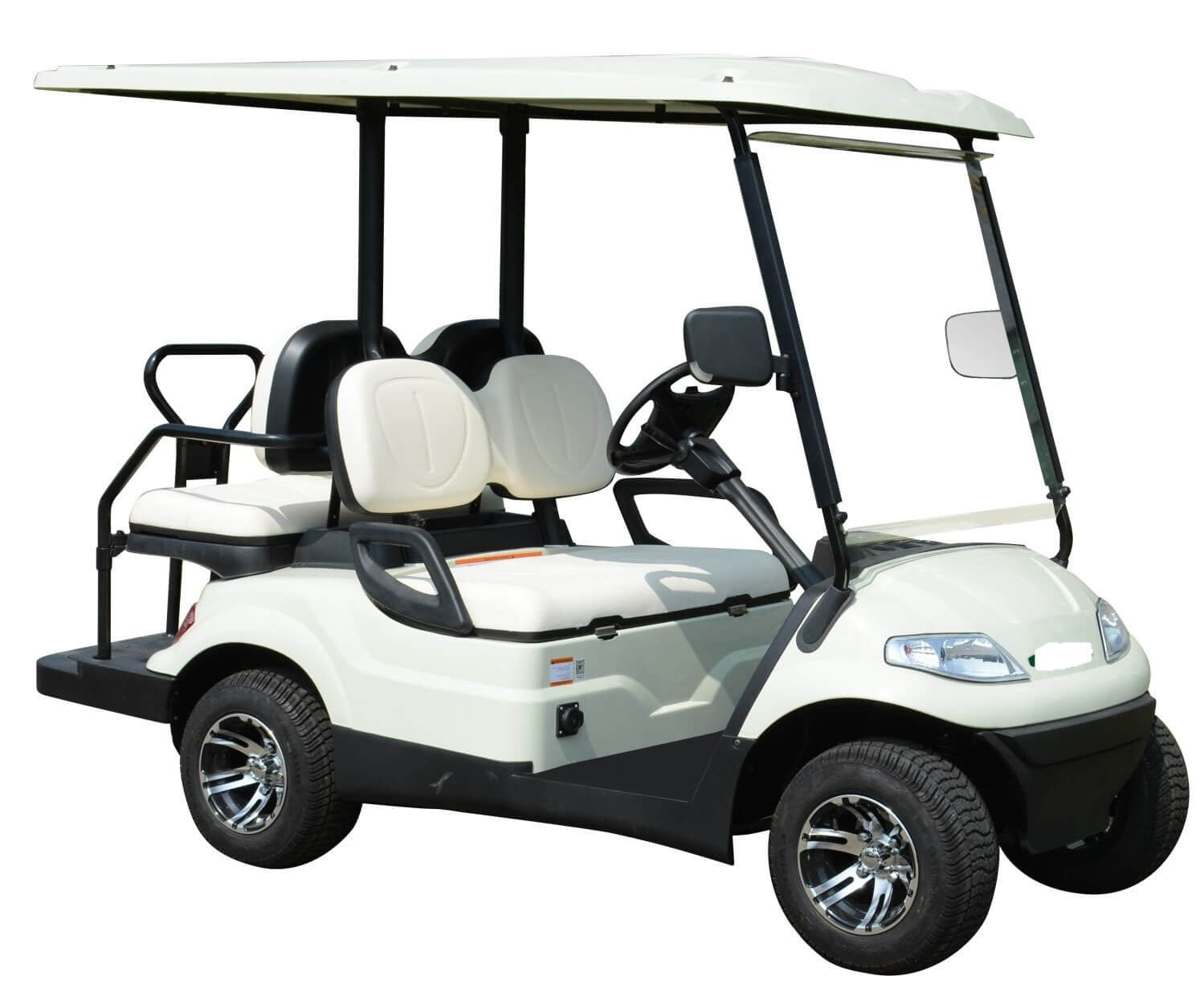 Electric golf car N2 + 2 seater - white