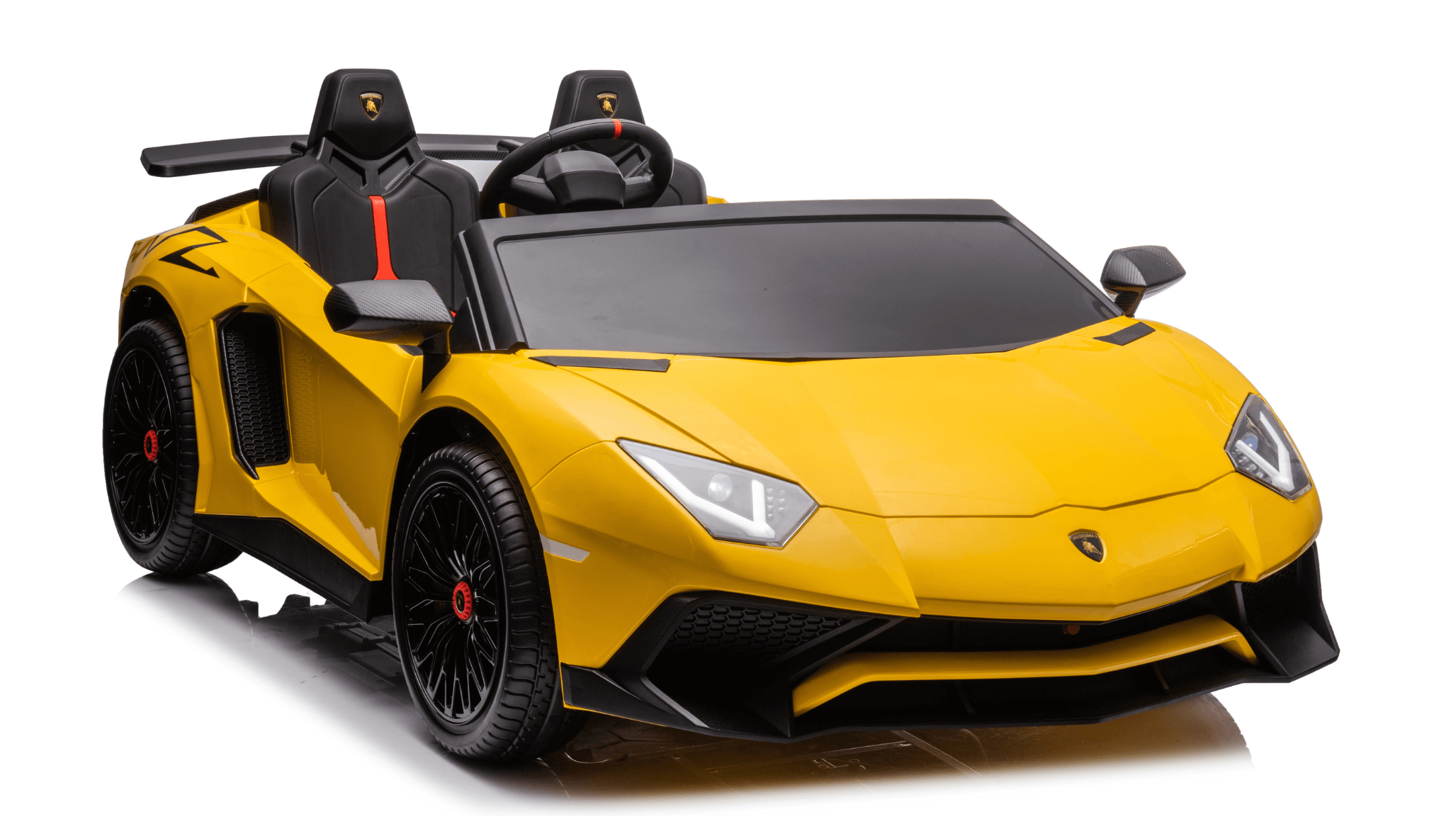 Megastar Ride on Licensed Lamborghini  XXL Big Kids 2 Seater Lamborghini Ride-On 24v Supercar_ yellow