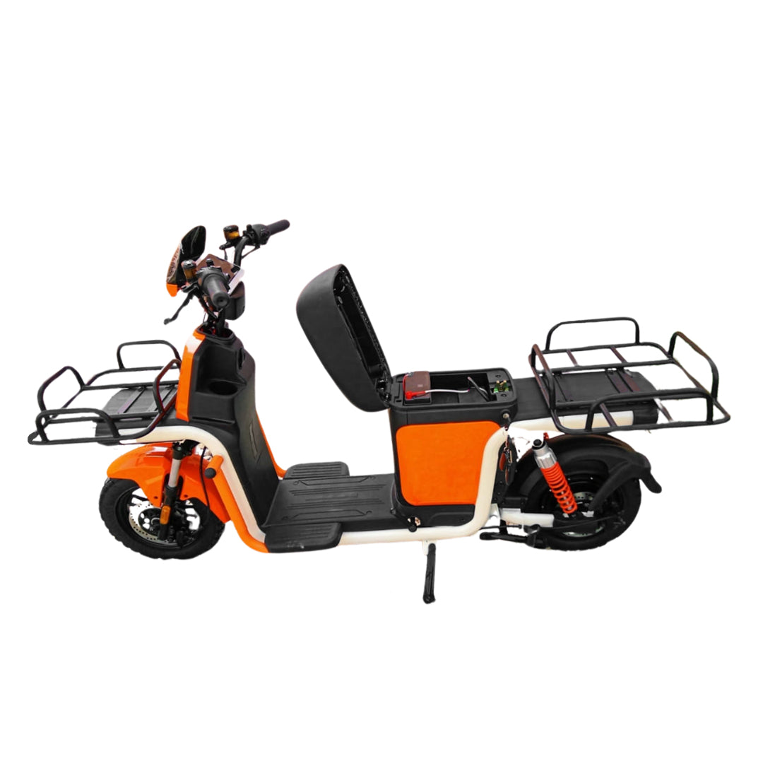 Megawheels MaxHaul Delivery E-Bike 48 v Grocery Scooter for Heavy Loads with Warranty