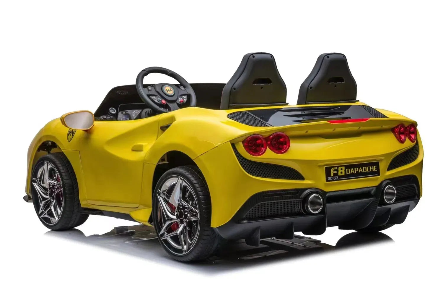 Megastar 24v xxl Ferrari Styled F8 Kids Electric Ride on Car-2 Seater-Double Open Doors Children Electric Car