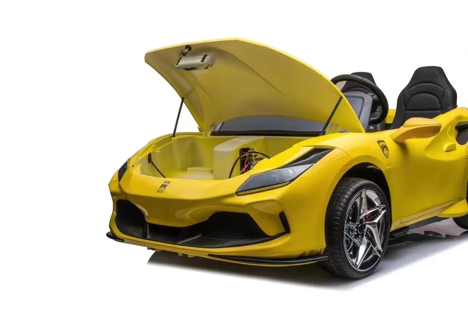 Megastar 24v xxl Ferrari Styled F8 Kids Electric Ride on Car-2 Seater-Double Open Doors Children Electric Car