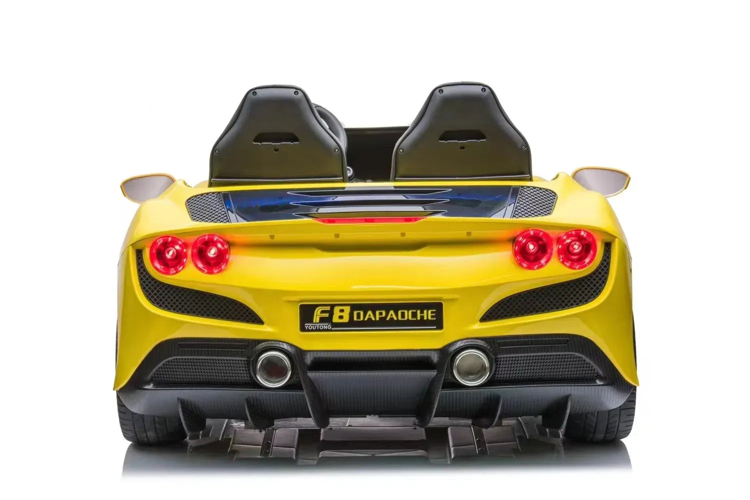 Megastar 24v xxl Ferrari Styled F8 Kids Electric Ride on Car-2 Seater-Double Open Doors Children Electric Car