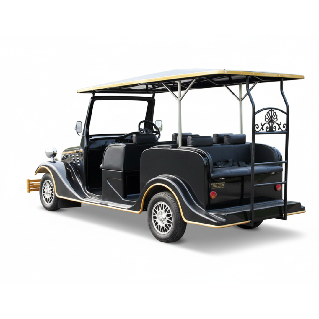 Back of the Megawheels Electric Golf Cart Classic Cruise Vintage