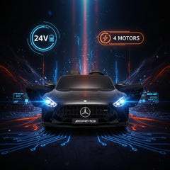 Kids ride on car Mercedes AMG 24V battery powered with four motors performance