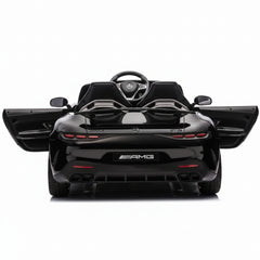 Back view of Mercedes GT63 AMG 24V ride on car for kids