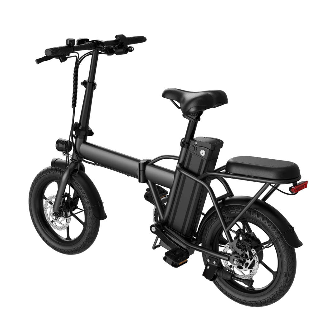 Megawheels Windstorm Carbon Alloy Foldable Ebike 48 V Series Black