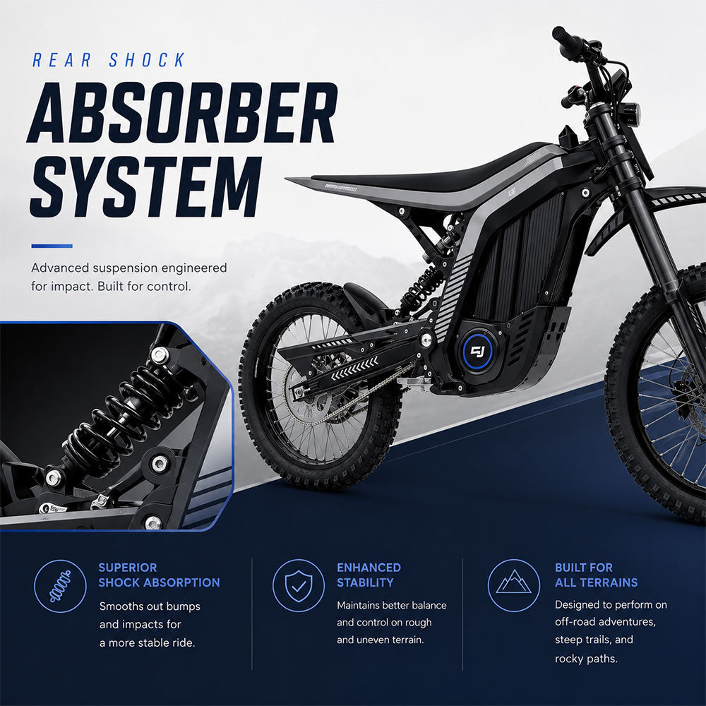 Lynx Electric Dirt Bike High Performance 72V Off Road E Bike Dubai 12KW Peak Power