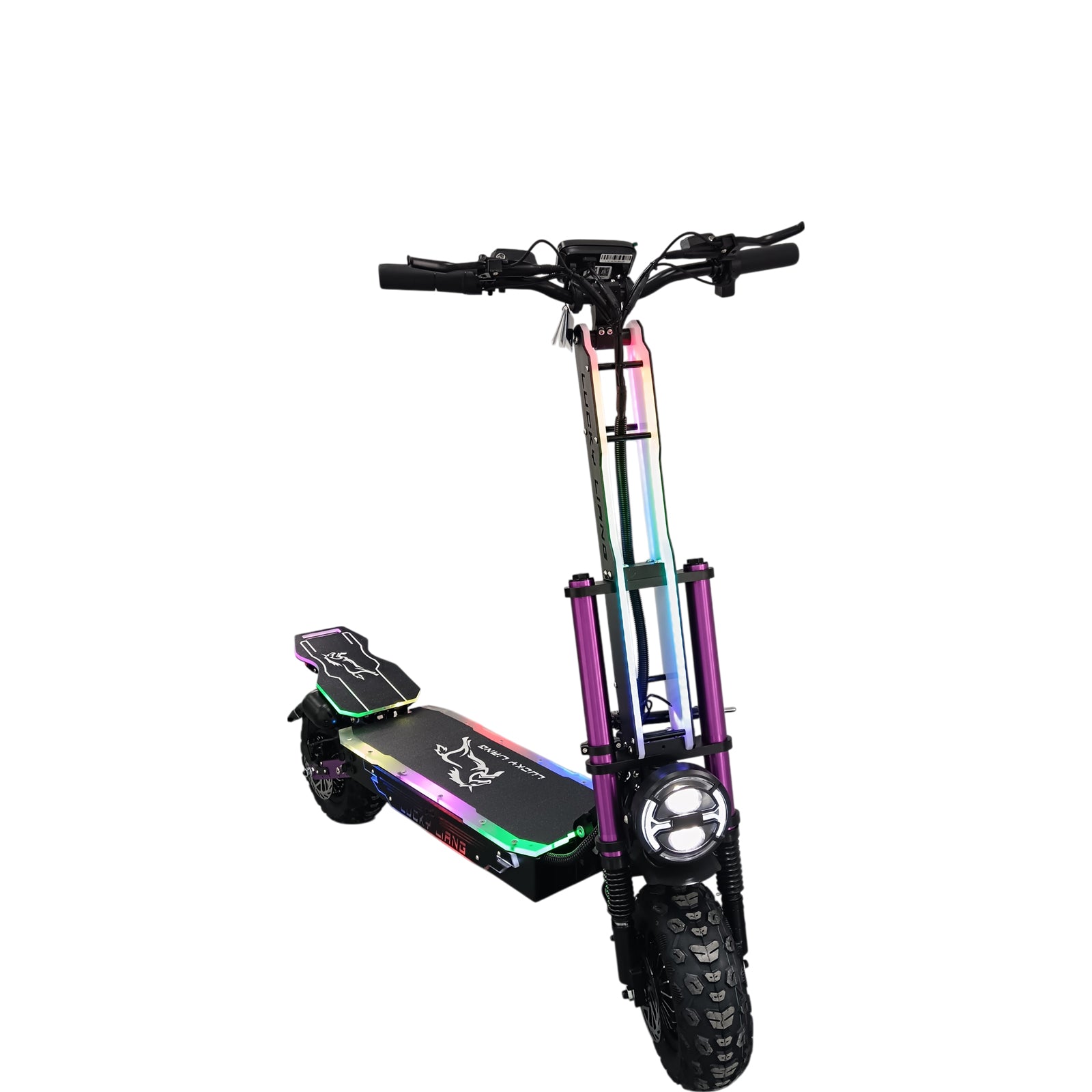 Multicoloured electric scooter 