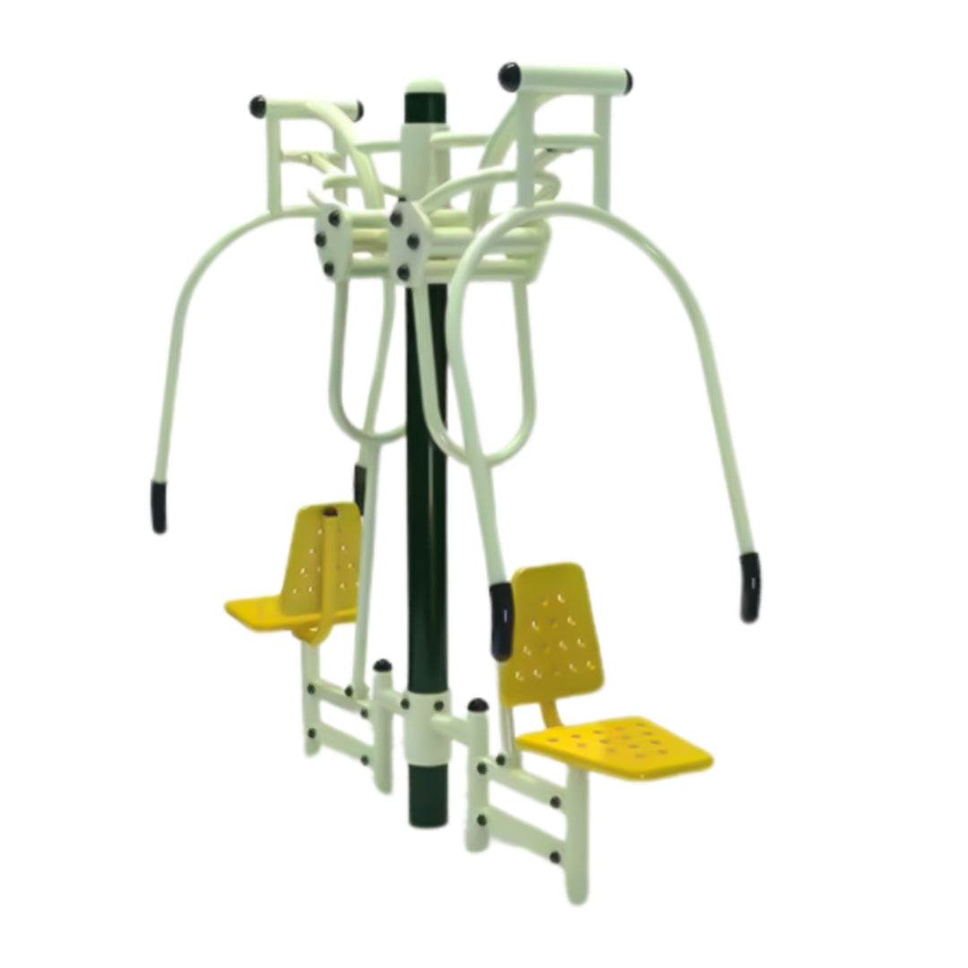 Megastar Double Sit and Push Trainer, Outdoor, Garden & Park Fitness Equipment
