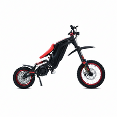 Stylish and Comfortable Black and Red 79BIKE Viper S Electric Dirt Bike for Adults 